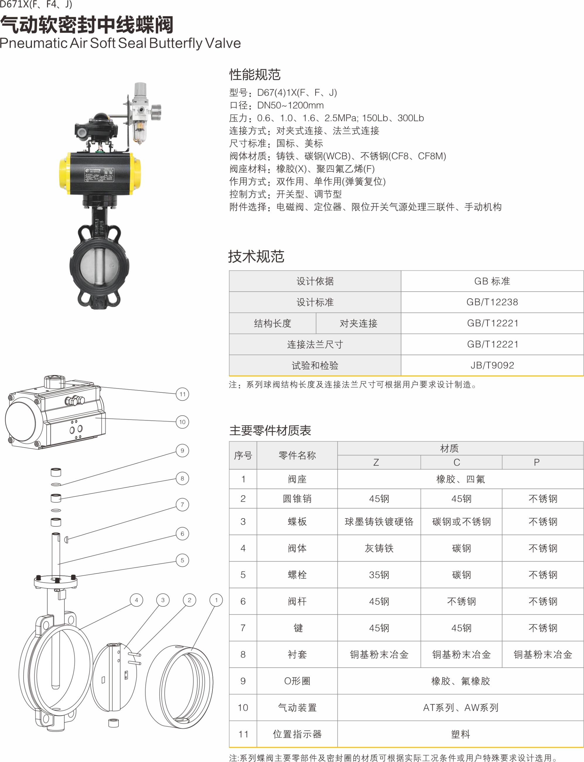 费尔普，气动头，气动执行器，AT气动头，AW气动头，拨叉气缸